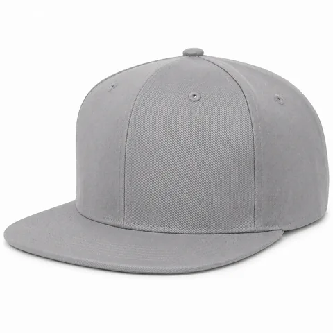 Classic structured flat-brim snapback cap